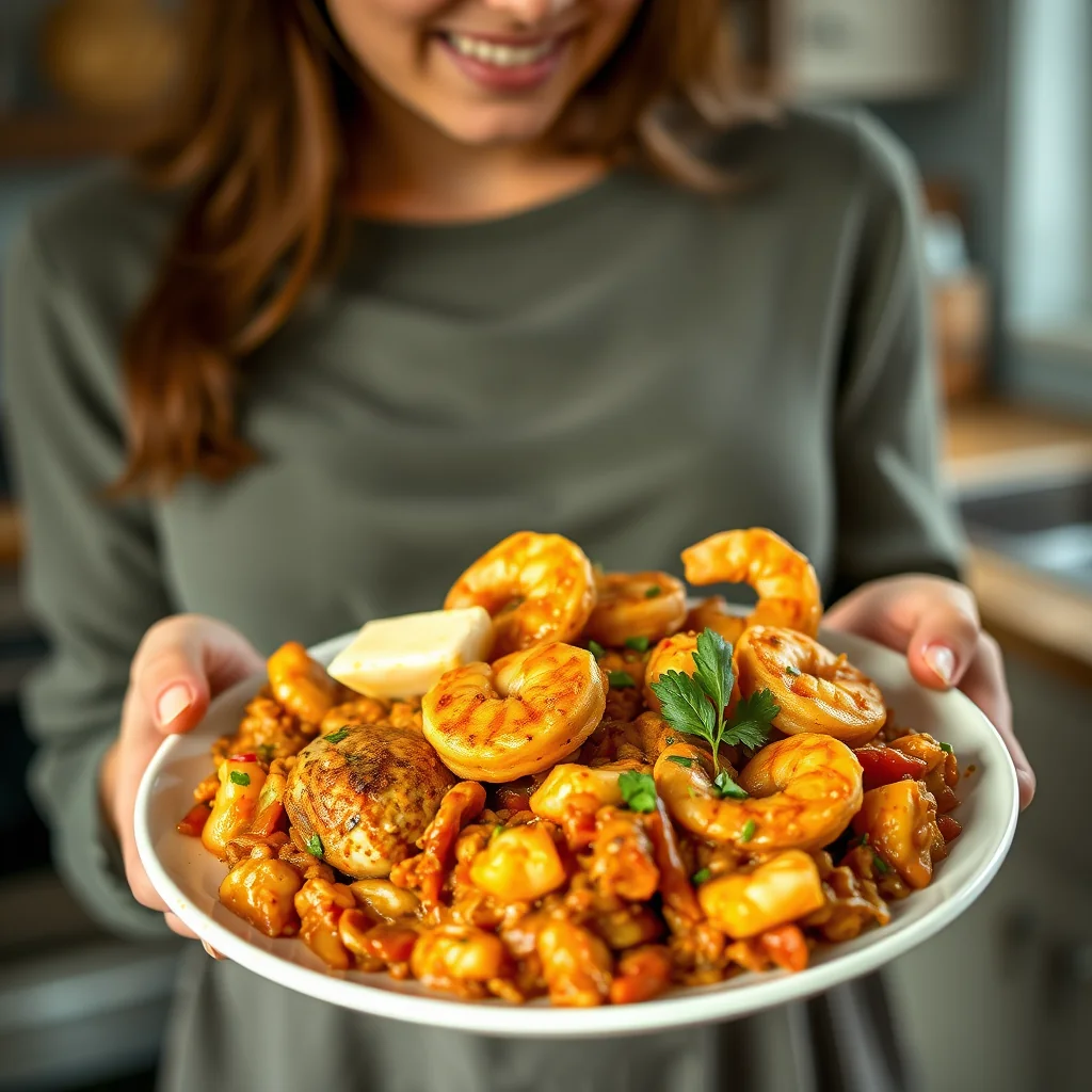 Cajun Chicken and Shrimp Jambalaya – paleo recipe