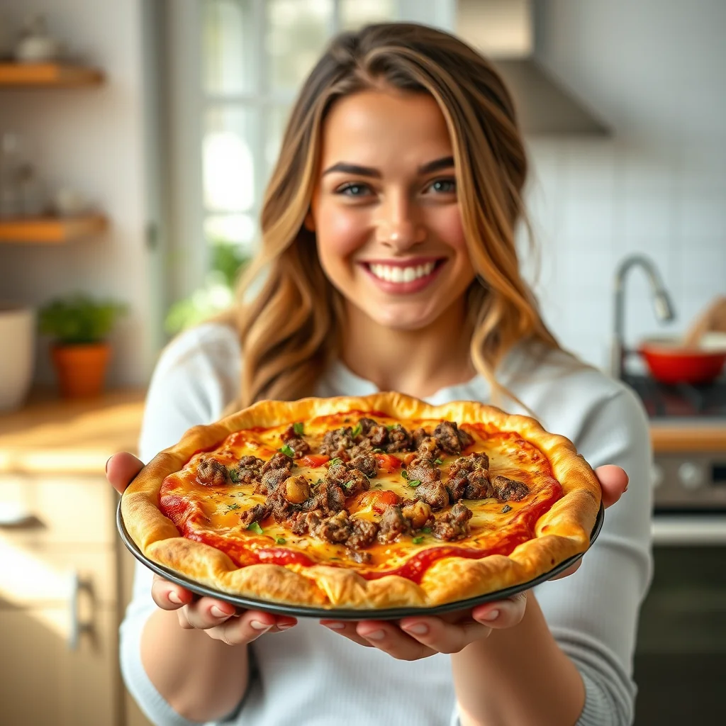 MEATZA PIE – paleo recipe