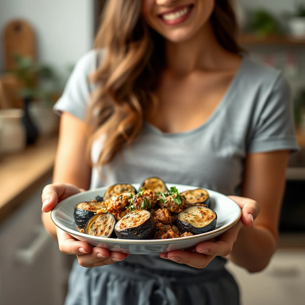 ITALIAN SAUSAGE AND EGGPLANT STRATA – paleo recipe