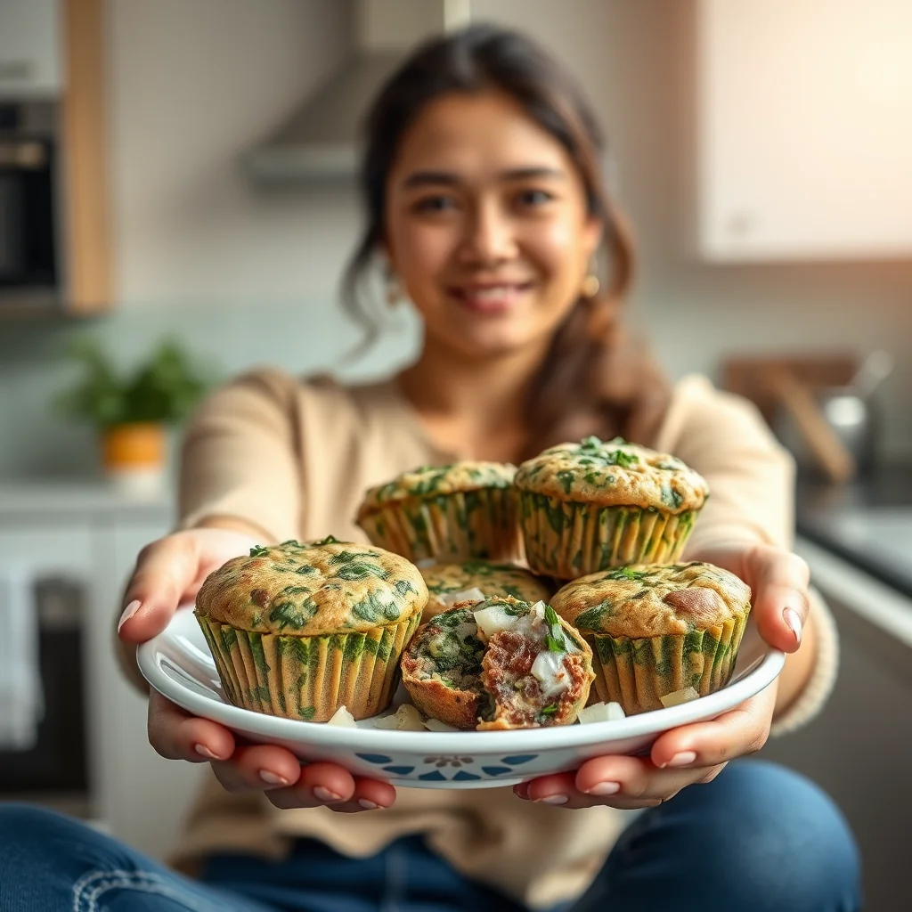 MEAT AND SPINACH MUFFINS – paleo recipe
