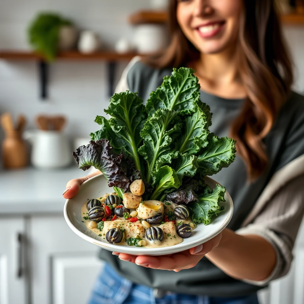 CREAMY SPICE MARKET KALE – paleo recipe