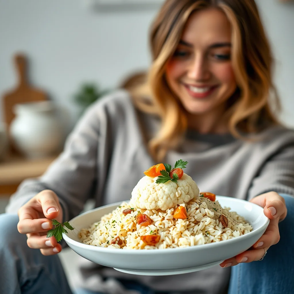 CAULIFLOWER RICE PILAF – paleo recipe