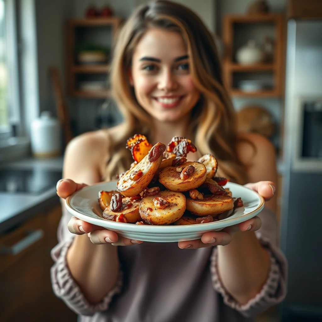 FRIED APPLES WITH BACON AND PECANS – paleo recipe