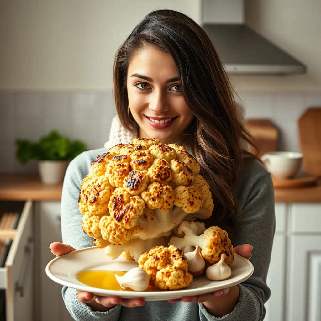 WHOLE ROASTED CAULIFLOWER – whole roasted cauliflower