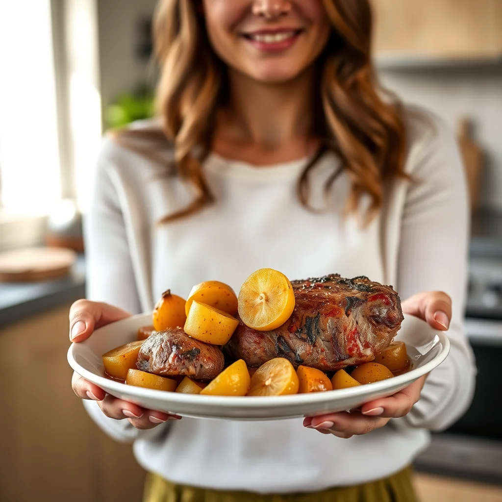 PORK ROAST WITH SQUISHY SQUASHY APPLES – paleo recipe