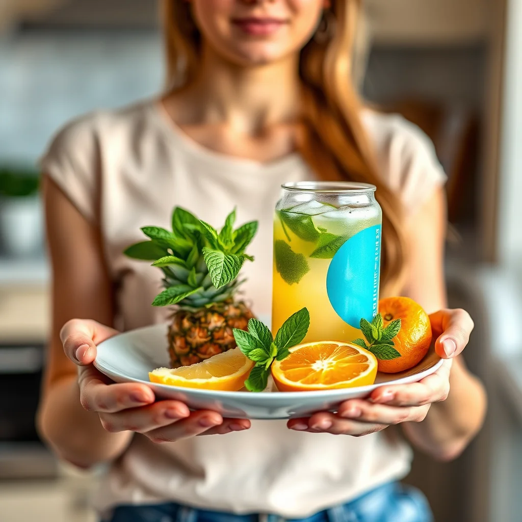 PINEAPPLE, MINT, AND CLEMENTINE WATER – paleo recipe