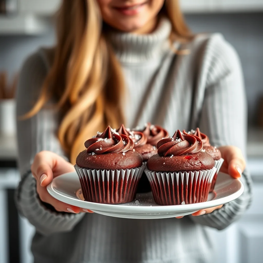 RED BROWNIE CUPCAKES – paleo recipe