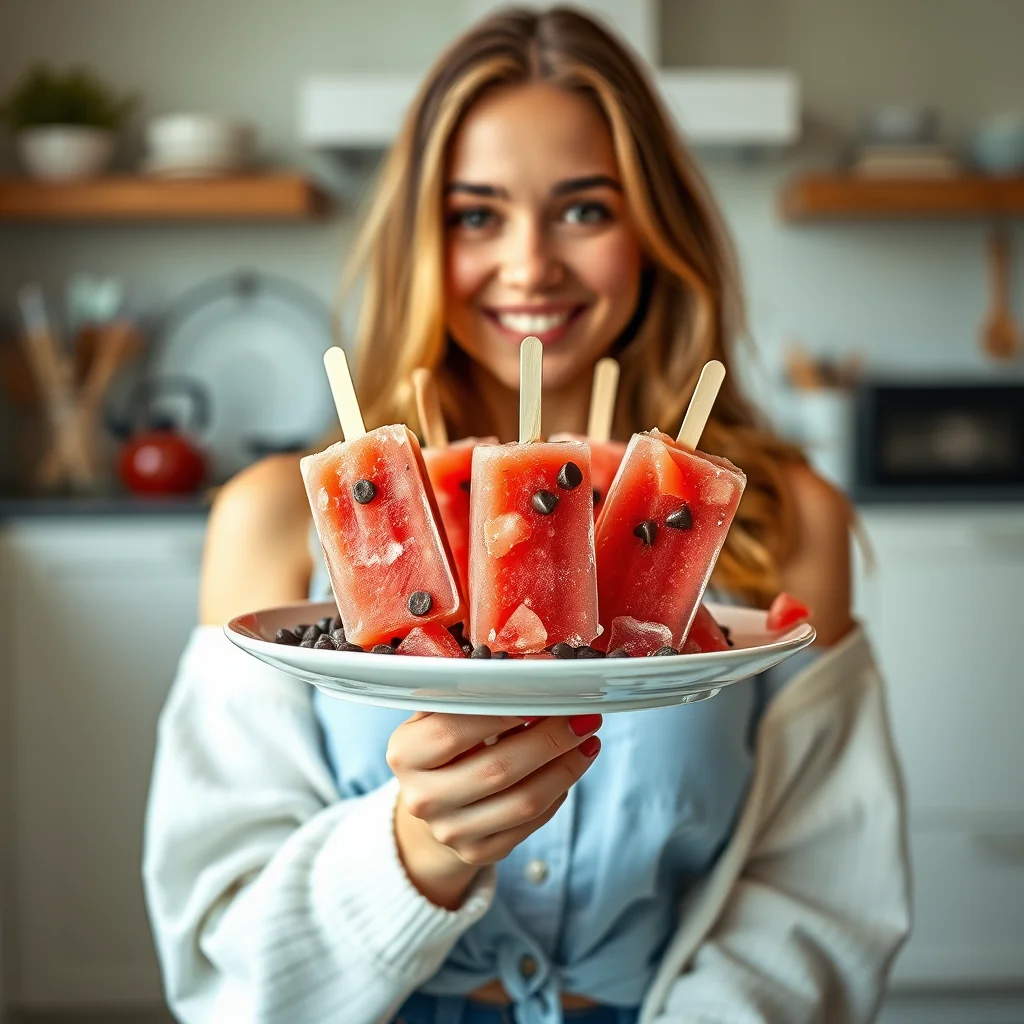 WATERMELON ICE POPS – paleo recipe