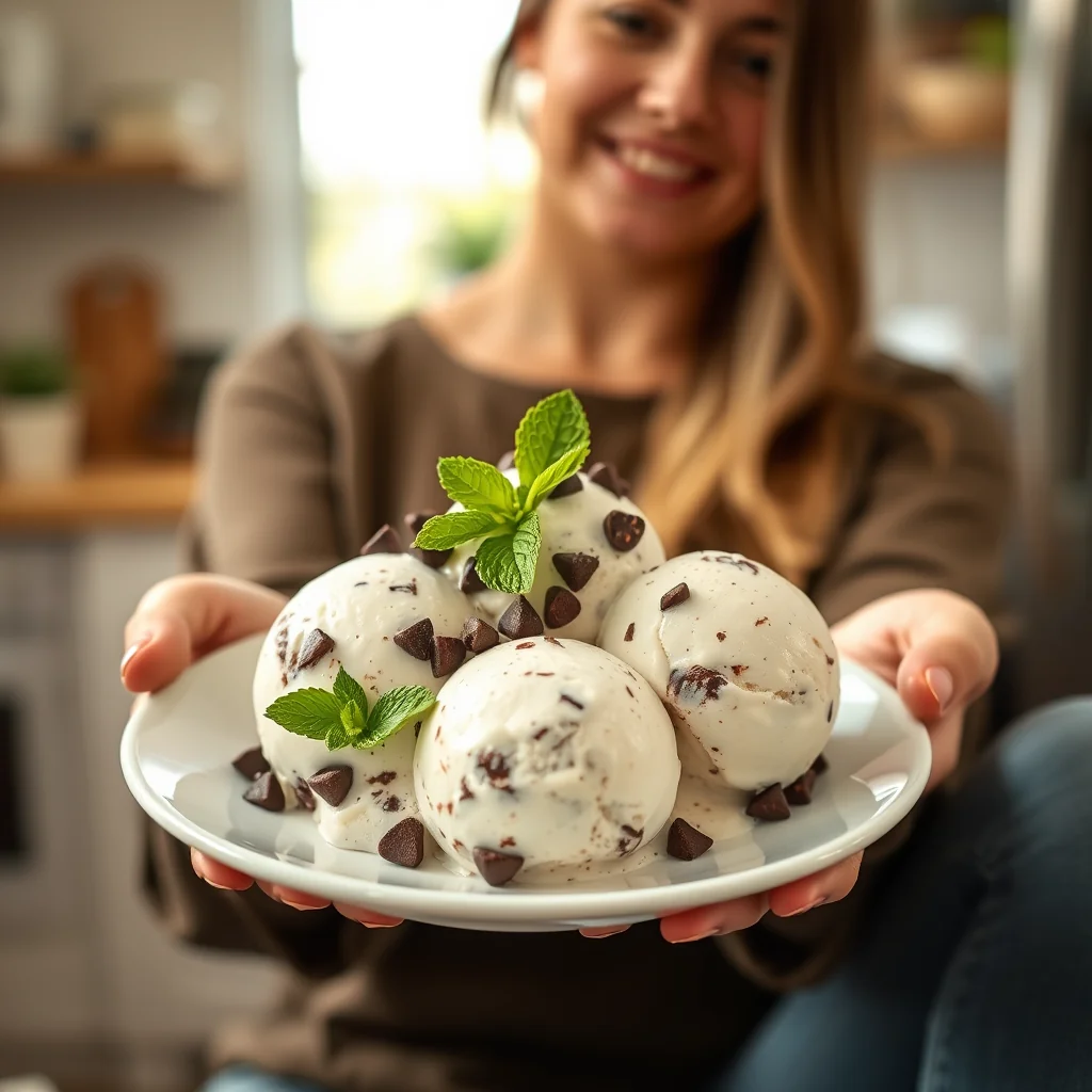 MINT CHOCOLATE CHIP ICE CREAM – paleo recipe
