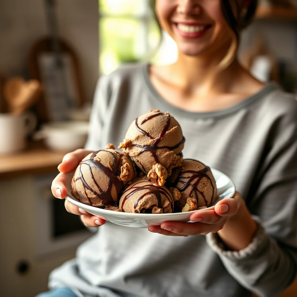 CHOCOLATE NUT BUTTER RIPPLE ICE CREAM – paleo recipe