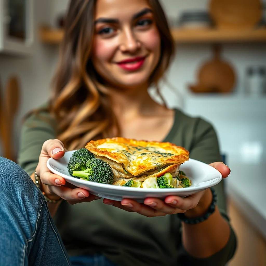 CRUSTLESS BROCCOLI TORTE – crustless broccoli torte