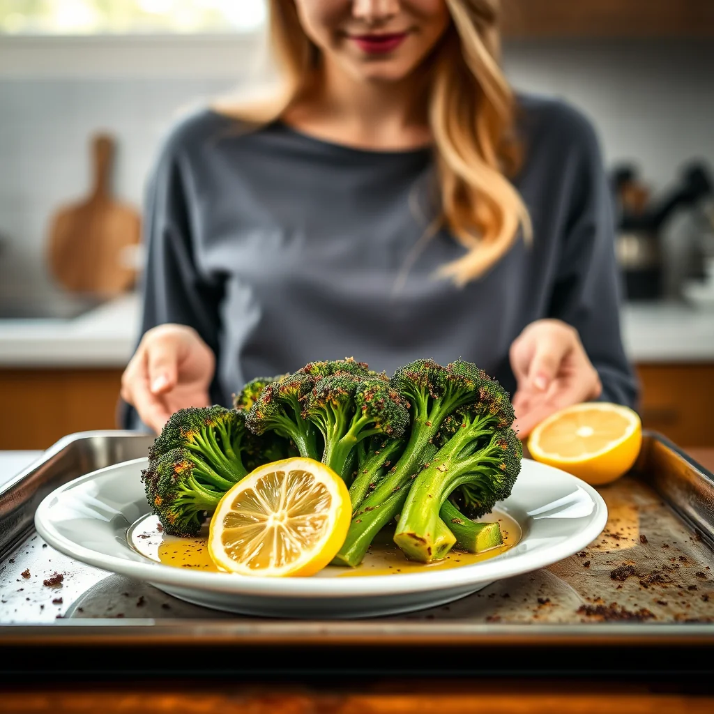 ROASTED BROCCOLI WITH LEMON – roasted broccoli with lemon