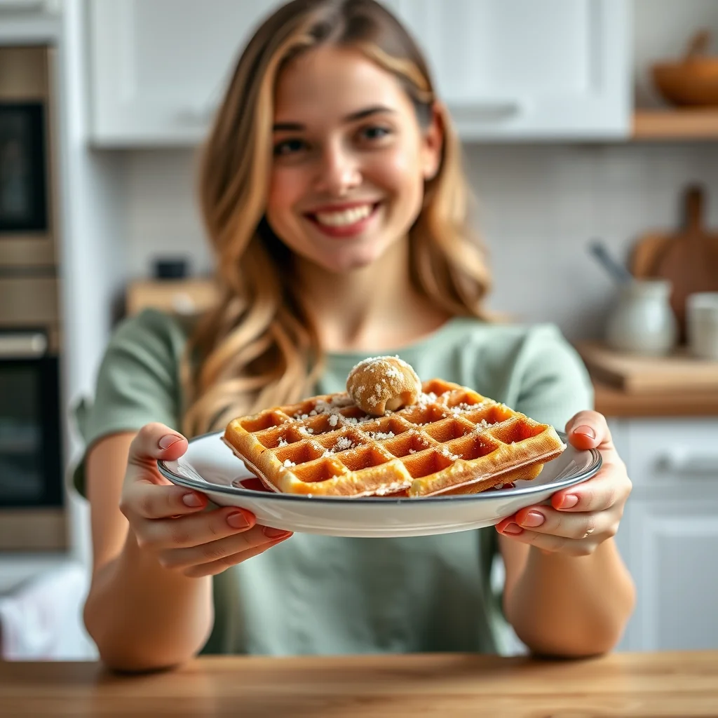 Almond Churros Waffles – paleo recipe