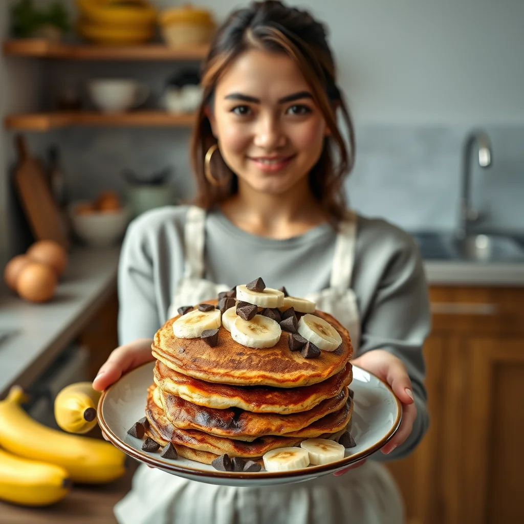 Chocolate Chip Banana Pancake – paleo recipe