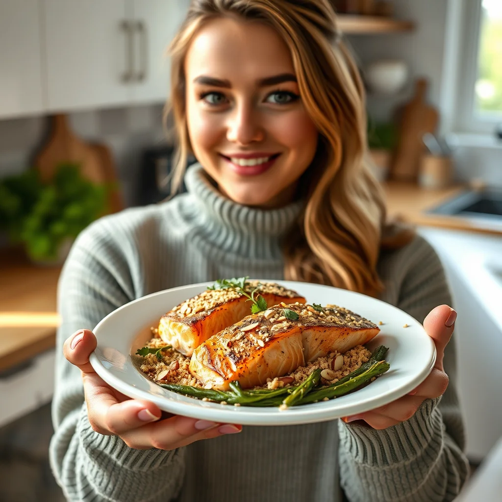 Salmon Fillets with Almond Meal – paleo recipe