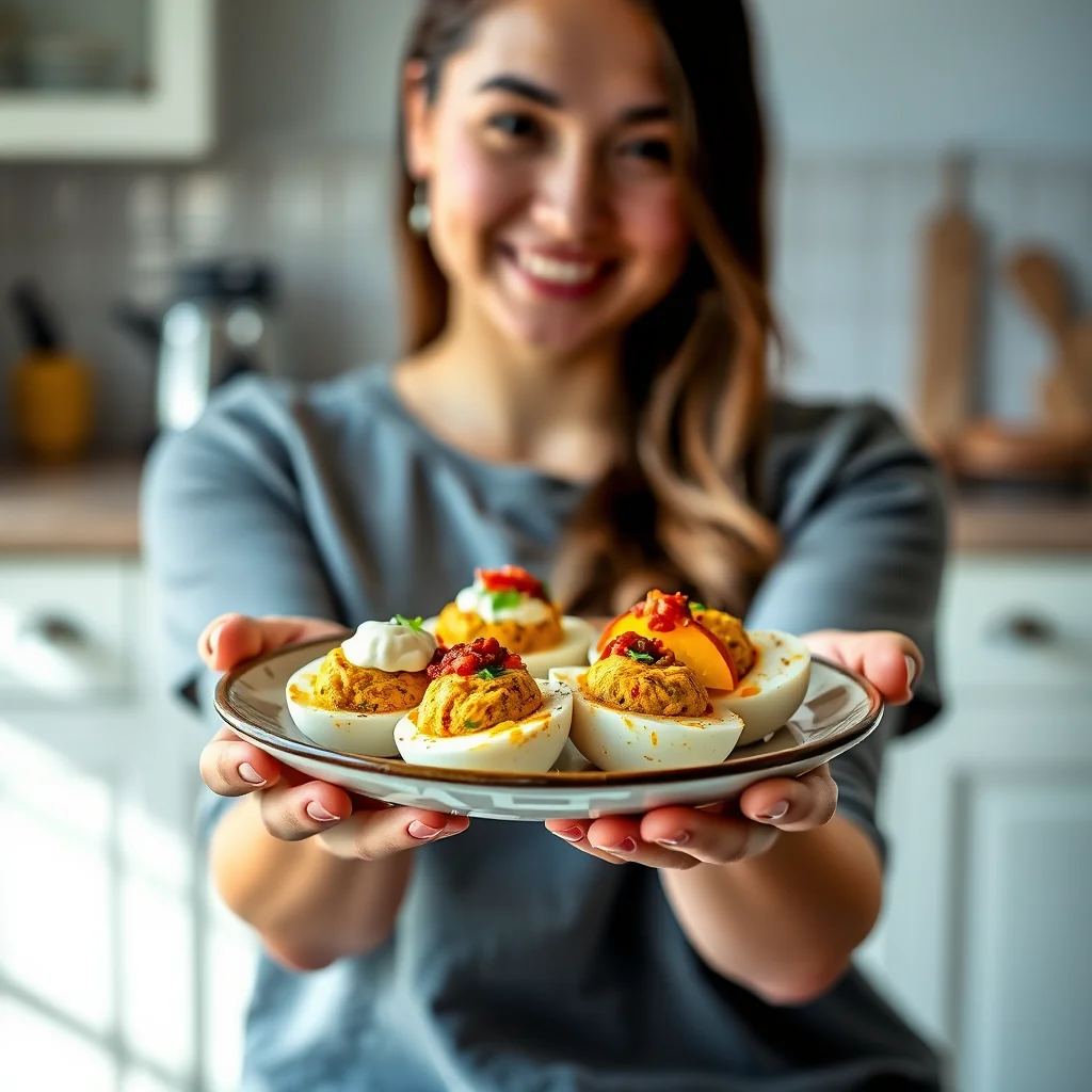 Curried Stuffed Eggs – paleo recipe