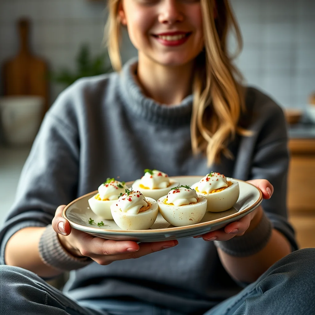 Stuffed Eggs with Lacto-Fermented Horseradish – paleo recipe
