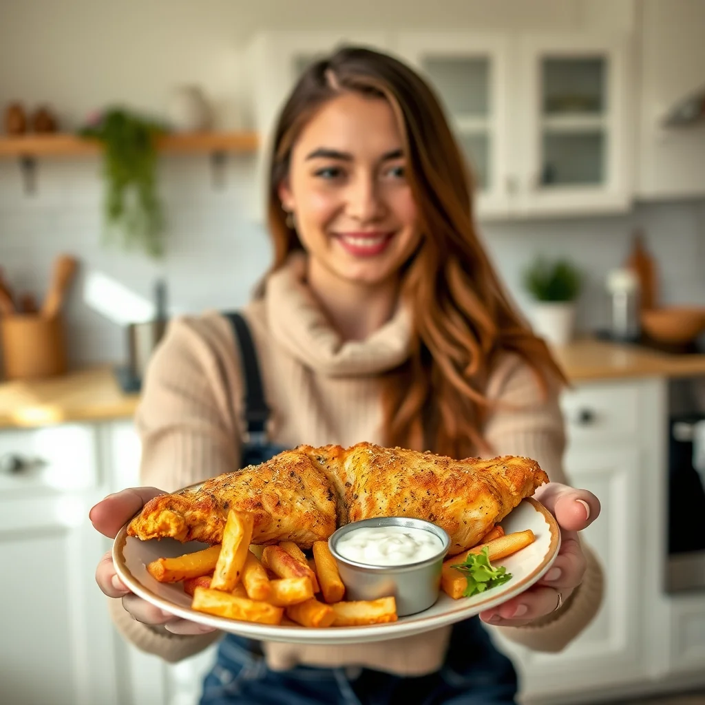 Oven-Fried Fish with Tartar Sauce – paleo recipe