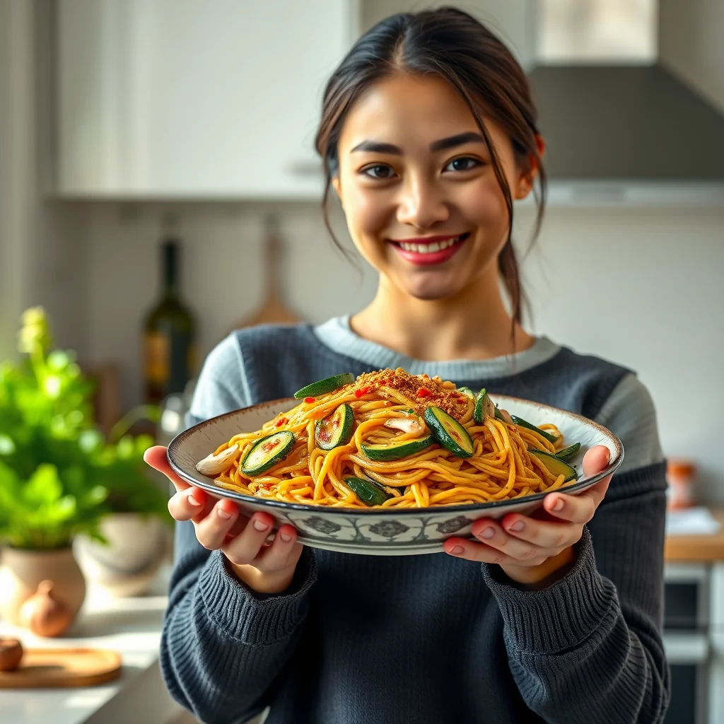 ZUCCHINI-NOODLE LO MEIN – zucchini-noodle lo mein