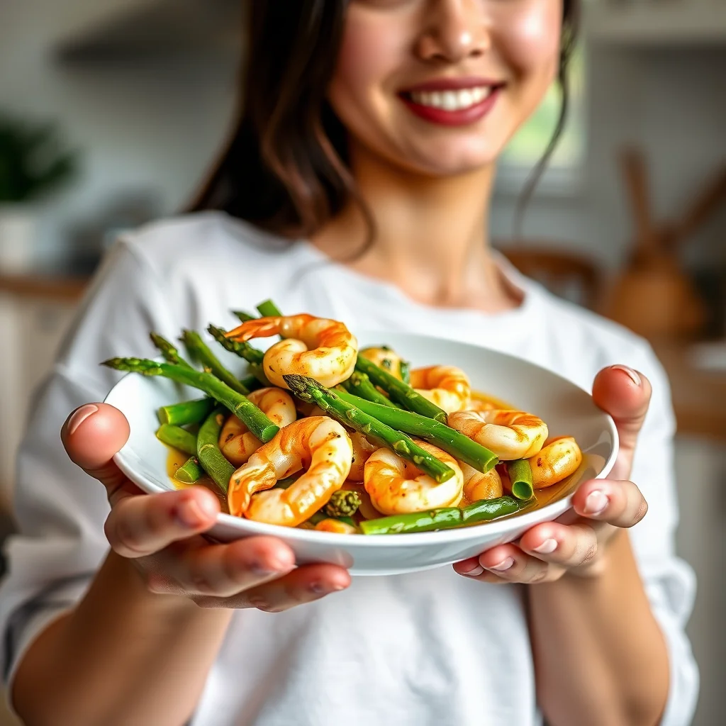 Stir-Fried Shrimp and Asparagus with Coconut Curry Sauce – paleo recipe
