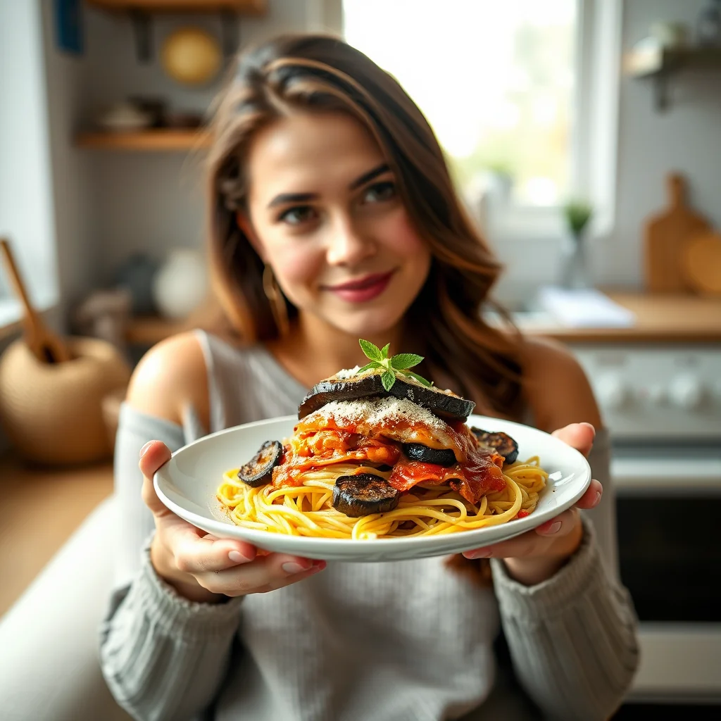 Eggplant parmesan with spaghetti squash – paleo recipe