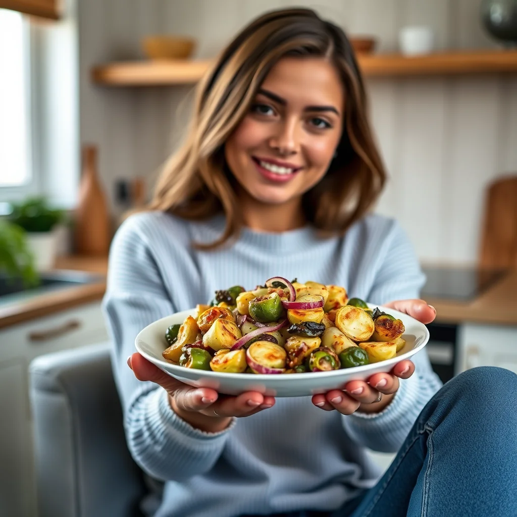 GINGER-GARLIC BRUSSELS SPROUT STIR-FRY – ginger-garlic brussels sprout stir-fry
