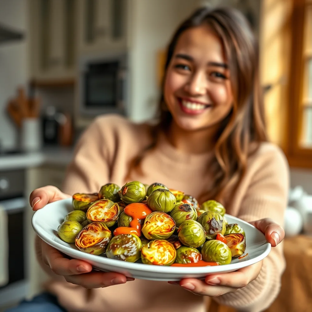 SPICY ROASTED BRUSSELS SPROUTS – spicy roasted brussels sprouts