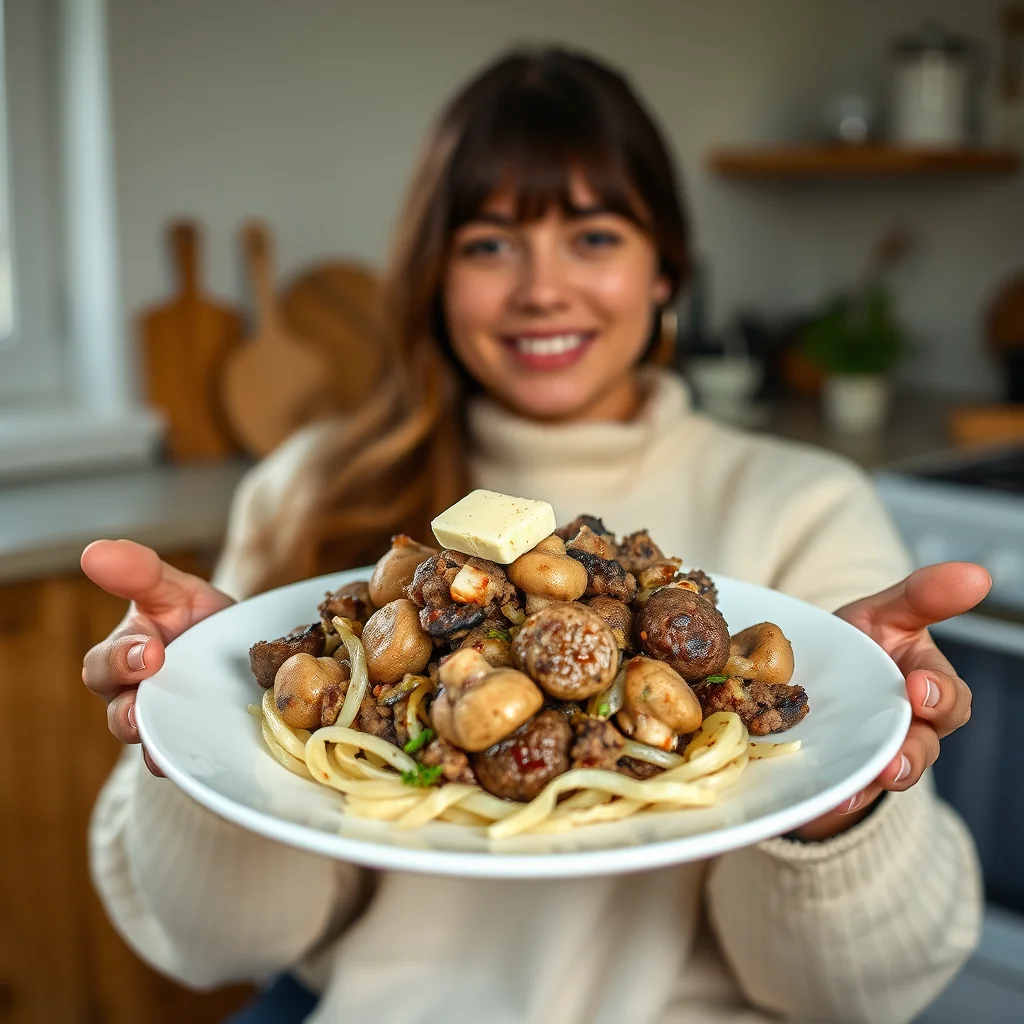 MUSHROOM AND SAUSAGE STUFFING – mushroom and sausage stuffing