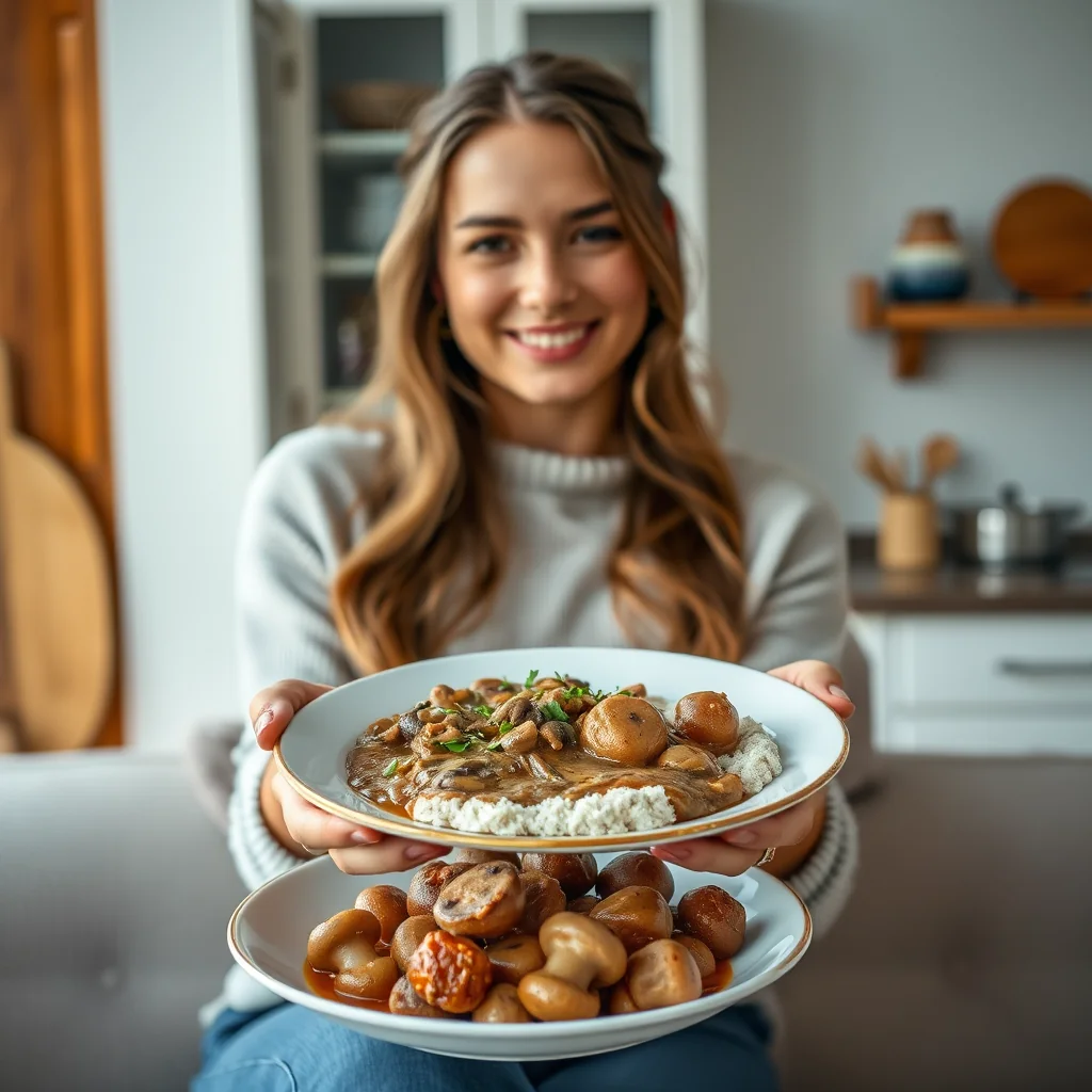 SOUTHERN-STYLE MUSHROOM-SAUSAGE GRAVY – southern-style mushroom-sausage gravy