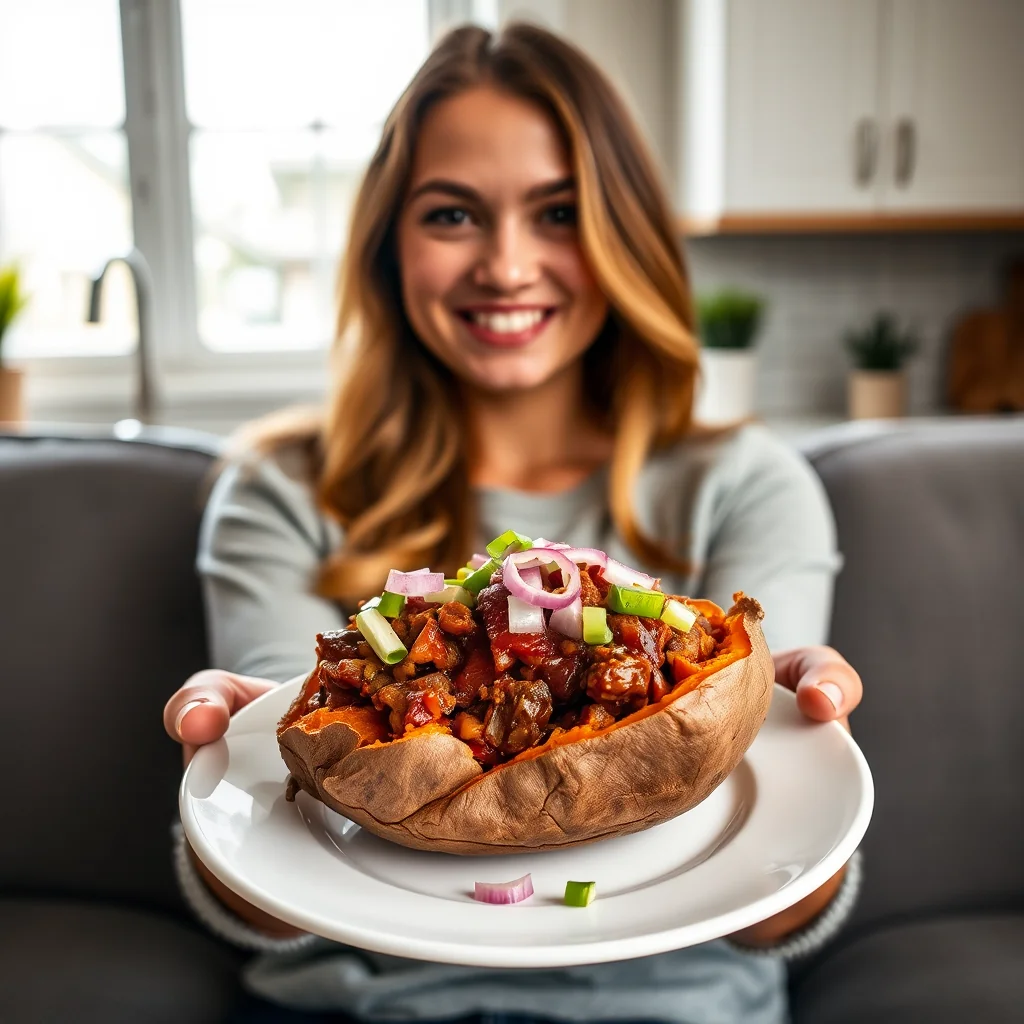 BBQ-STUFFED SWEET POTATOES – bbq-stuffed sweet potatoes