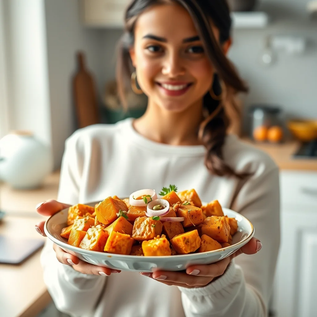 CURRIED SWEET POTATOES – curried sweet potatoes