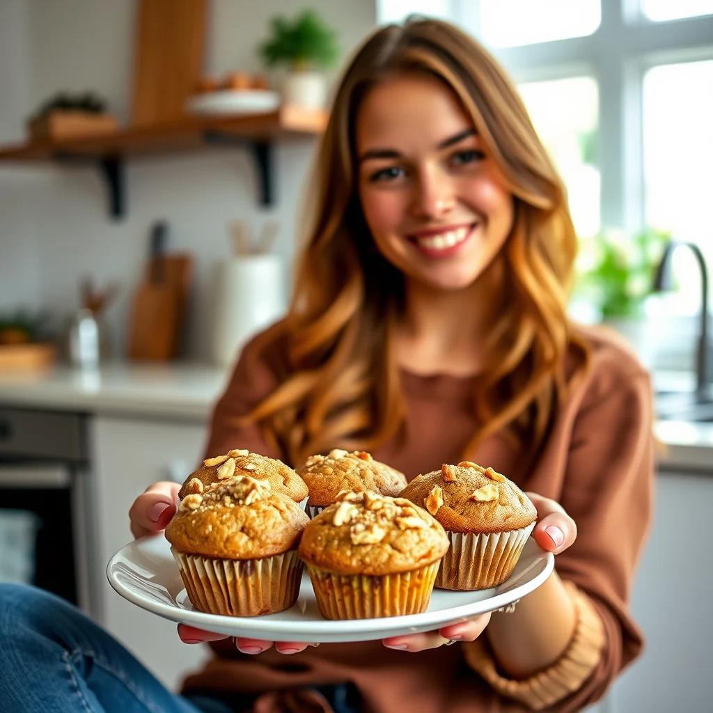 Gingery Walnut Muffins – gingery walnut muffins