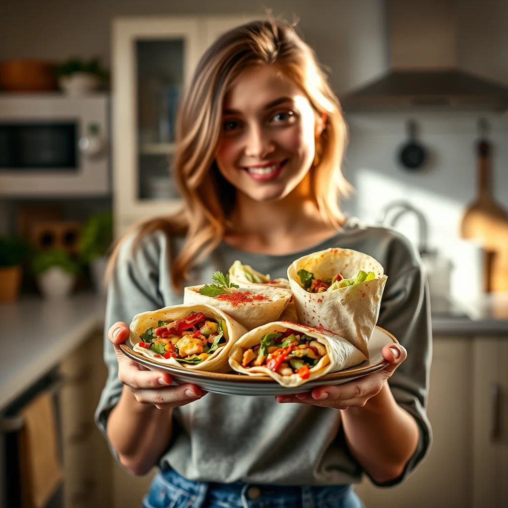 Fiery Fiesta Salad Wraps – fiery fiesta salad wraps