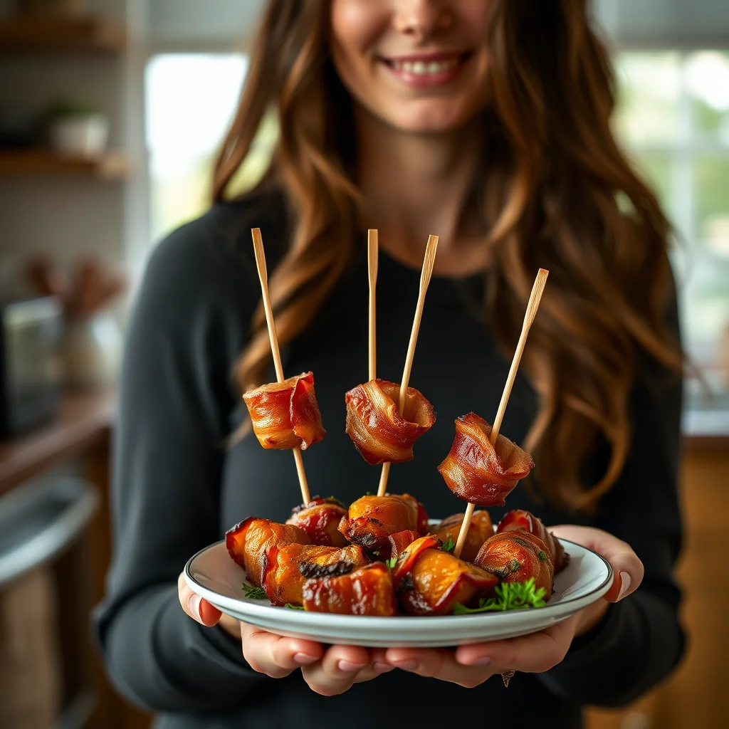 Peppery Bacon–Wrapped Apricots – peppery baconwrapped apricots